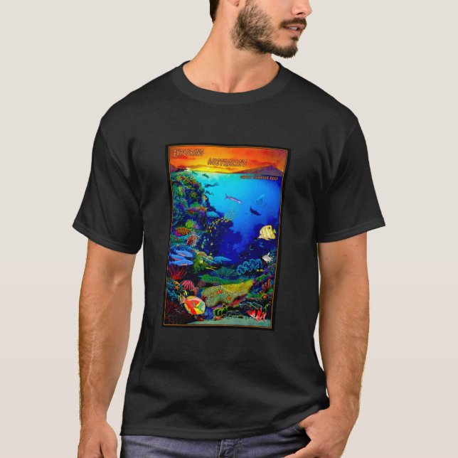 QUEENSLAND AUSTRALIEN Great Barrier Reef Travel Pr T-Shirt (Vorderseite)