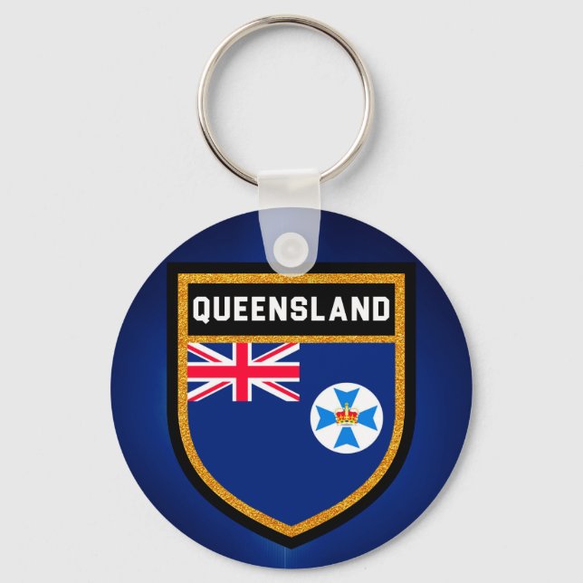 Queensland-Flagge Schlüsselanhänger (Vorderseite)