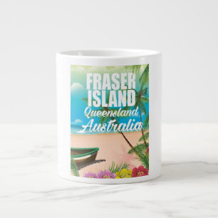 Queensland Fraser Island Reiseplakat Jumbo-Tasse