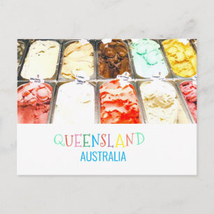 Queensland Sorbet Australien Moderne Reise Postkarte