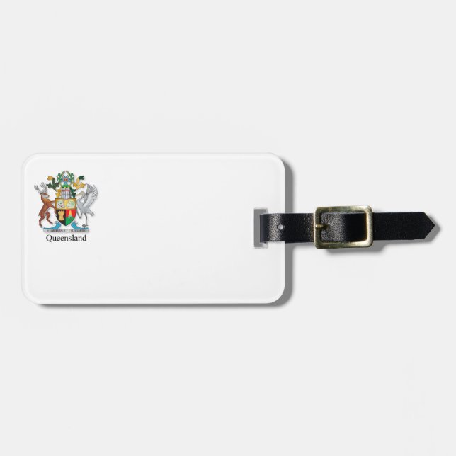 Queensland-Wappen Gepäckanhänger (Vorderseite horizontal)