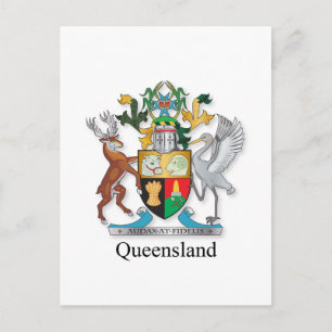 Queensland-Wappen Postkarte