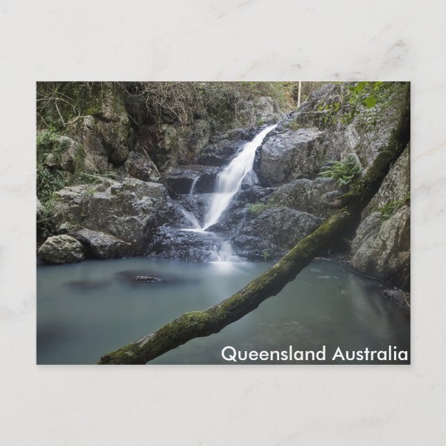 Queensland Wasserfall Rock Pool Postkarte (Vorderseite)