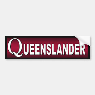 Queenslander. Australier, die in Queensland wohnen Autoaufkleber