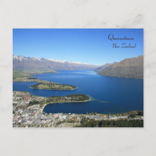 Queenstown aus Bobs Peak, Neuseeland - Postkarte