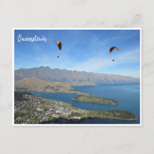 Queenstown-Gleitschirm Postkarte