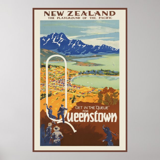 Queenstown Neuseeland Poster (Vorne)