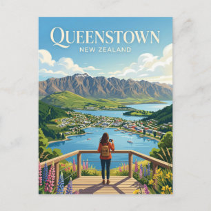QUEENSTOWN NEUSEELAND POSTKARTE
