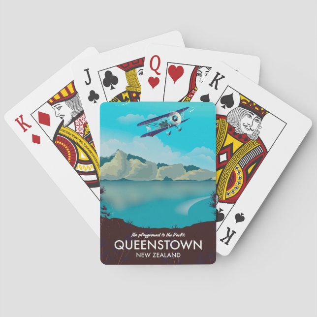Queenstown Neuseeland Spielkarten (Rückseite)