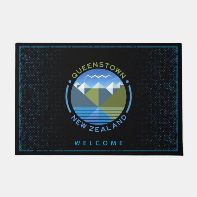 QUEENSTOWN NEW ZEALAND DOORMAT FUßMATTE (Vorderseite)