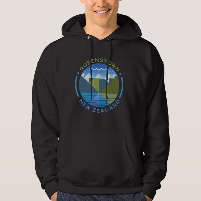 QUEENSTOWN NEW ZEALAND HOODIE (Vorderseite)