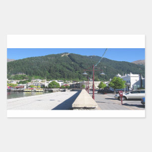 Queenstown, Otago, Neuseeland Rechteckiger Aufkleber