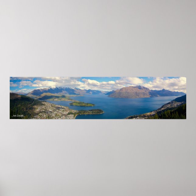 Queenstown Panorama Poster (Vorne)