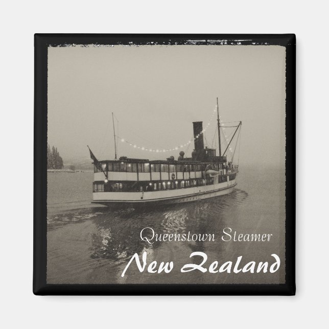 Queenstown, Steamer, Neuseeland (Magnet) Magnet (Vorne)