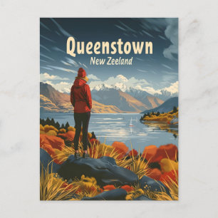 Queenstowns New Zeeland Travel ad Postkarte