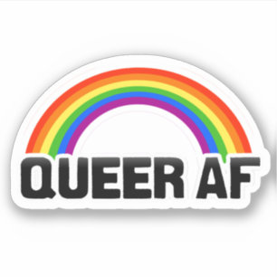 QUEER AF AUFKLEBER