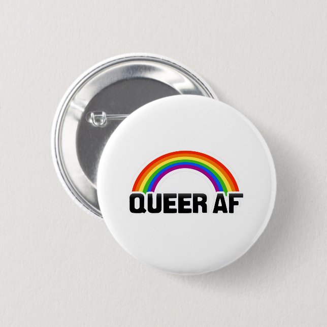 QUEER AF BUTTON (Vorne & Hinten)