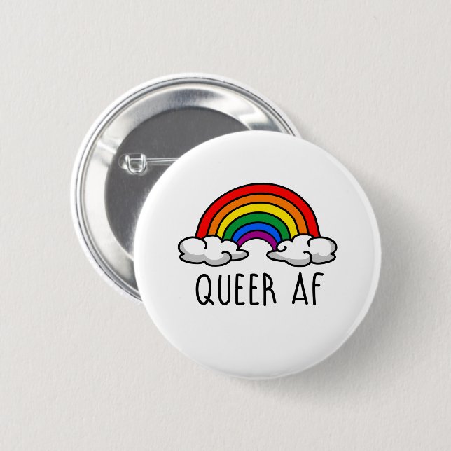 QUEER AF BUTTON (Vorne & Hinten)