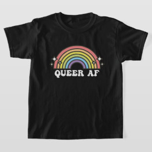 Queer AF Gay Pride Lesbische Trans Bisexuelle LGBT T-Shirt