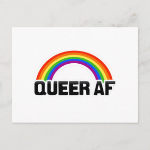 QUEER AF POSTKARTE