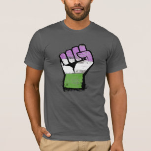 Queer / Genderqueer Stolzfaust T-Shirt