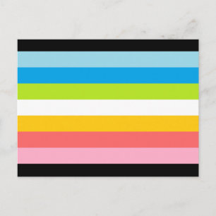 Queer-Pride-Flagge Postkarte