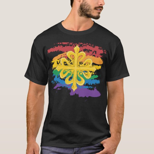 Queer Stolz - Calontir T-Shirt (Vorderseite)