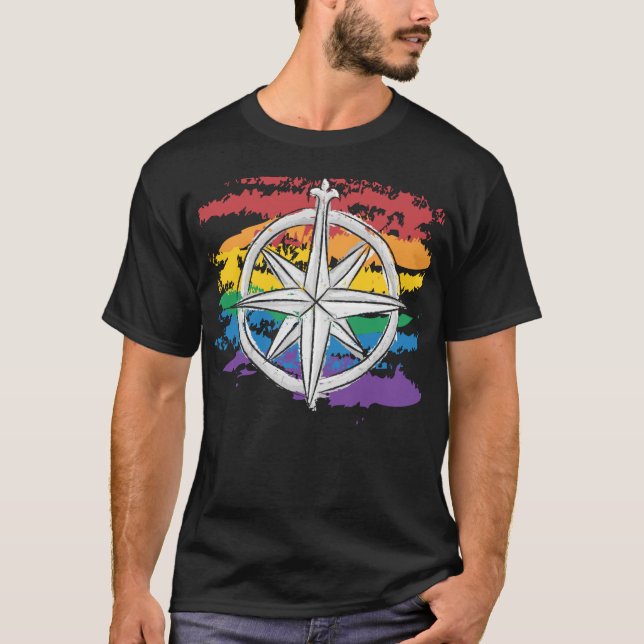Queer Stolz - Northschild T-Shirt (Vorderseite)
