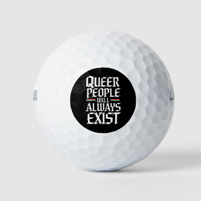 Queer Stolz Quee Menschen werden es immer geben Golfball (Vorderseite)