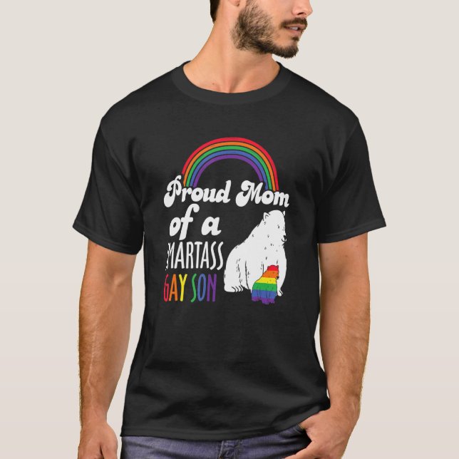 Queer Stolz Soziale Bewegung Gay Son Rainbow B T-Shirt (Vorderseite)