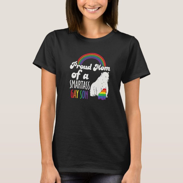 Queer Stolz Soziale Bewegung Gay Son Rainbow B T-Shirt (Vorderseite)