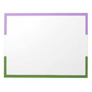 Queere Pride-Flagge Notizblock