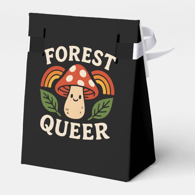 Queerer Wald-Natur-Ästhetik-Design Geschenkschachtel (Rückseite)