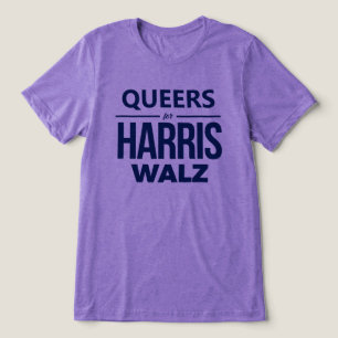 Queers für Harris Walz Tri-Blend Shirt