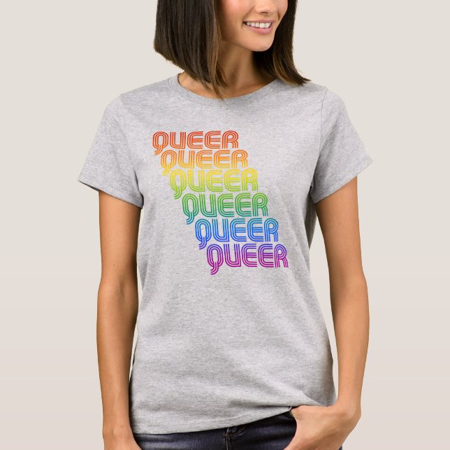 Quees Muster nach hinten T-Shirt (Vorderseite)