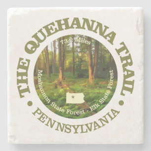 Quehanna Trail (rd) Steinuntersetzer