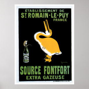 Quelle Fontfort Champagne Vintag Drink und Kunst Poster