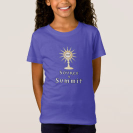 Quelle und Gipfel: Heiliger eucharistischer T - Sh T-Shirt