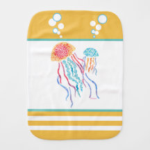 Quellyfish Burp Cloth