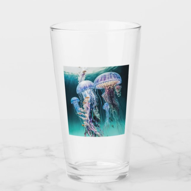 Quellyfish Glass Tumbler (Vorderseite)