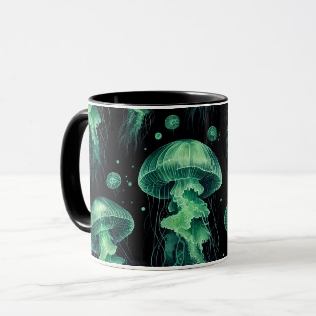 Quellyfish Glow Tasse (Vorderseite Links)