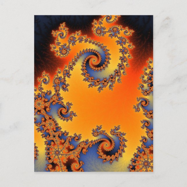 Quenched Double Spiral Postcard Postkarte (Vorderseite)