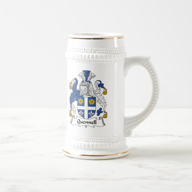 Quennell Familienwappen Bierglas (Rechts)