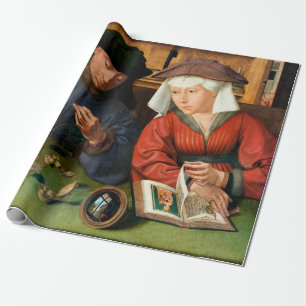 Quentin Matsys - Der Moneylender und seine Ehefrau Geschenkpapier