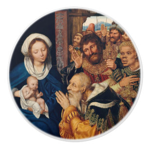 Quentin Matsys - Die Anbetung der Heiligen Drei Kö Keramikknauf