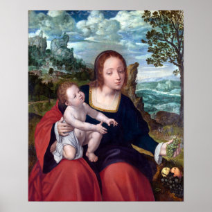 Quentin Matsys Die Erholung auf dem Flug nach Ägyp Poster