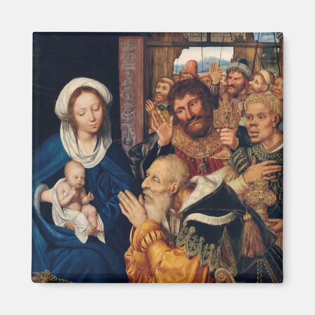 Quentin Matsys - Die Verehrung der Magi Magnet (Vorne)