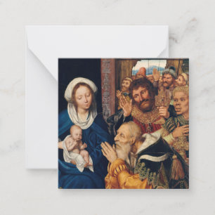 Quentin Matsys - Die Verehrung der Magi Mitteilungskarte