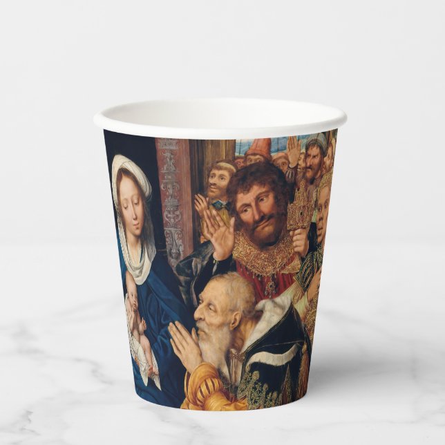 Quentin Matsys - Die Verehrung der Magi Pappbecher (Vorderseite)