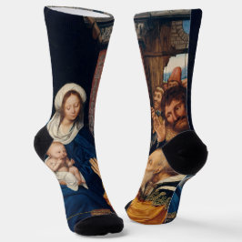 Quentin Matsys - Die Verehrung der Magi Socken